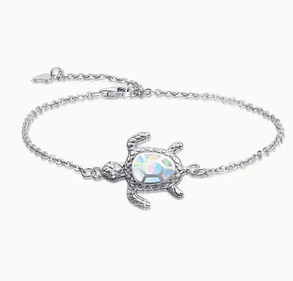 Hawaii Ocean Turtle Anklet Opal Anklet