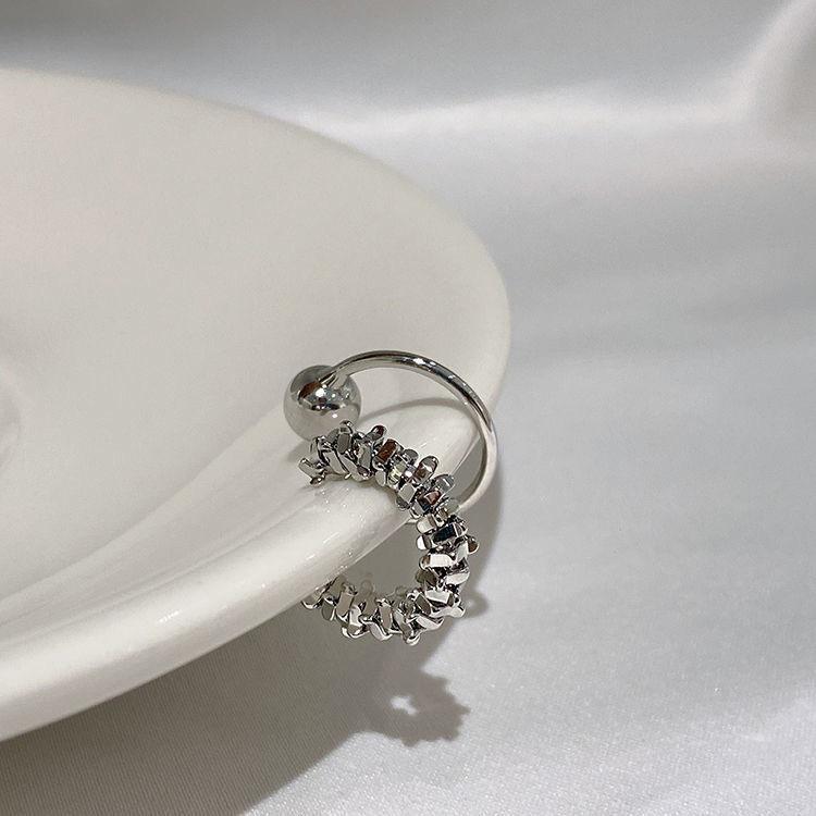 Ear Clip Irregular Frosty Style Earrings