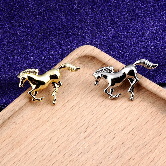 Men's Running Horse Temperament Brooch Pin Buckle