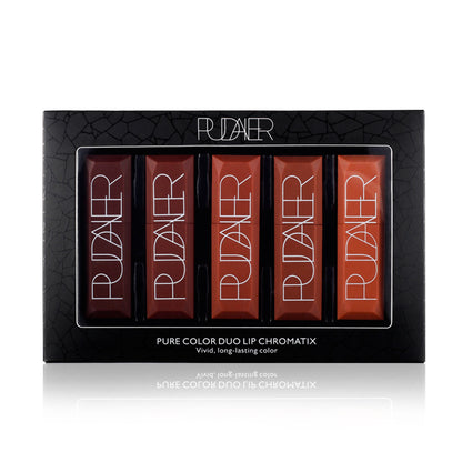 Pumpkin Color Matte Lipstick Matte Lip Glaze Longlasting Lip Gloss