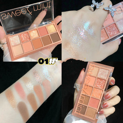 10Shades Of Eyeshadow Pearly Matte Earth Lasting Palette