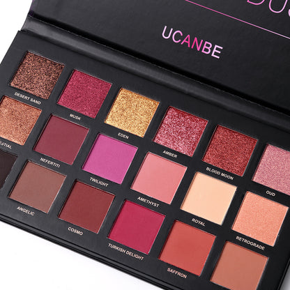The New 18-color Rose Gold Eyeshadow Palette