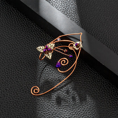 Handmade Pagan Elf Ear Clip Earrings Fairy Elves Ear