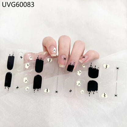 Ins Ice Transparent Nude UV Gel Nail Sticker