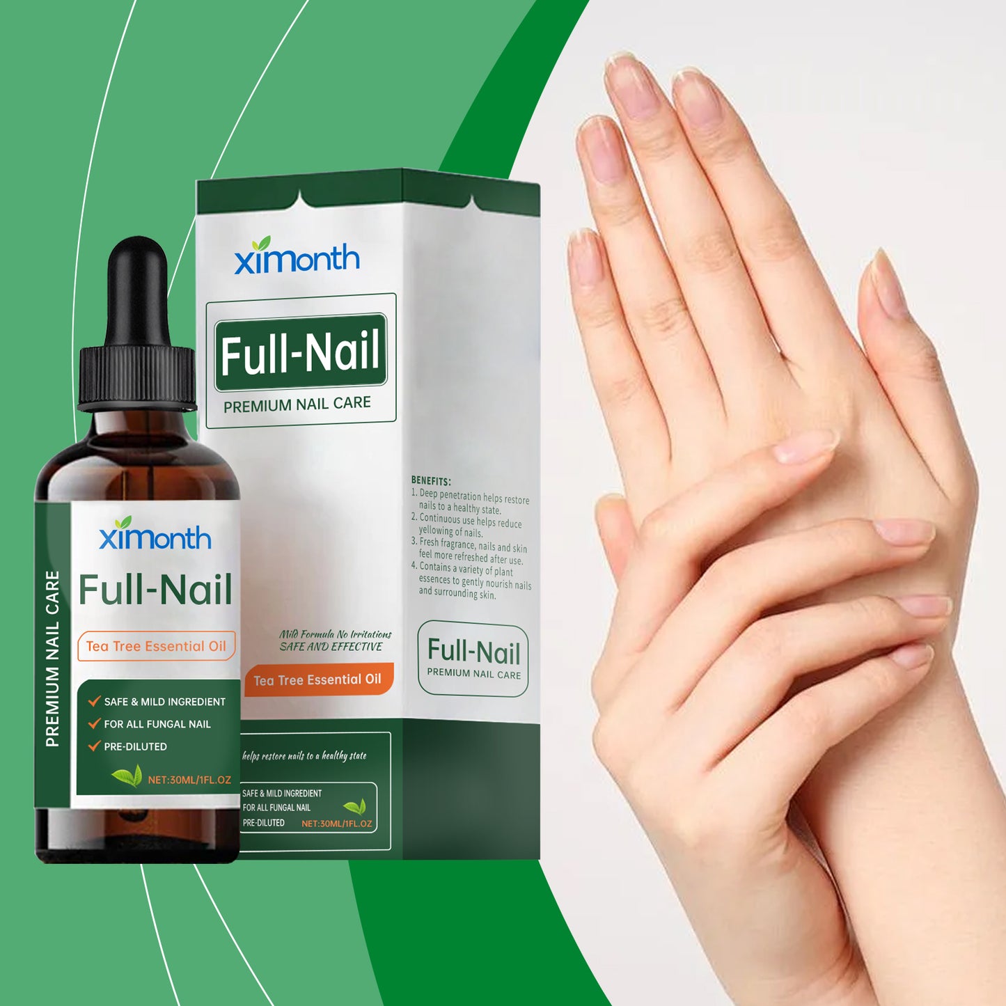 Ximonth Nail Care Essential Oil Foot Cleansing Tea Tree Oil Essence Moisturizing Nail Care Daily Essential Oil