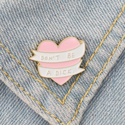 Personality Creative Love Brooch Alloy