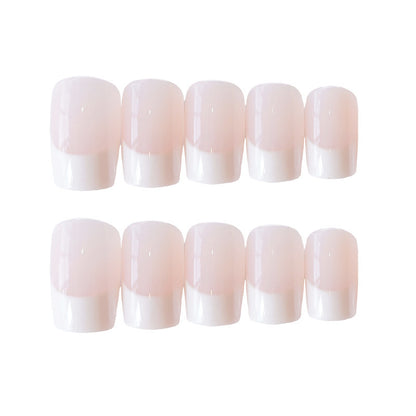 24 Pieces Of French Long Fake Nails