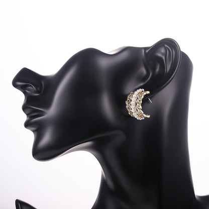 Temperament Earrings Retro European And American Earrings Irregular Earrings
