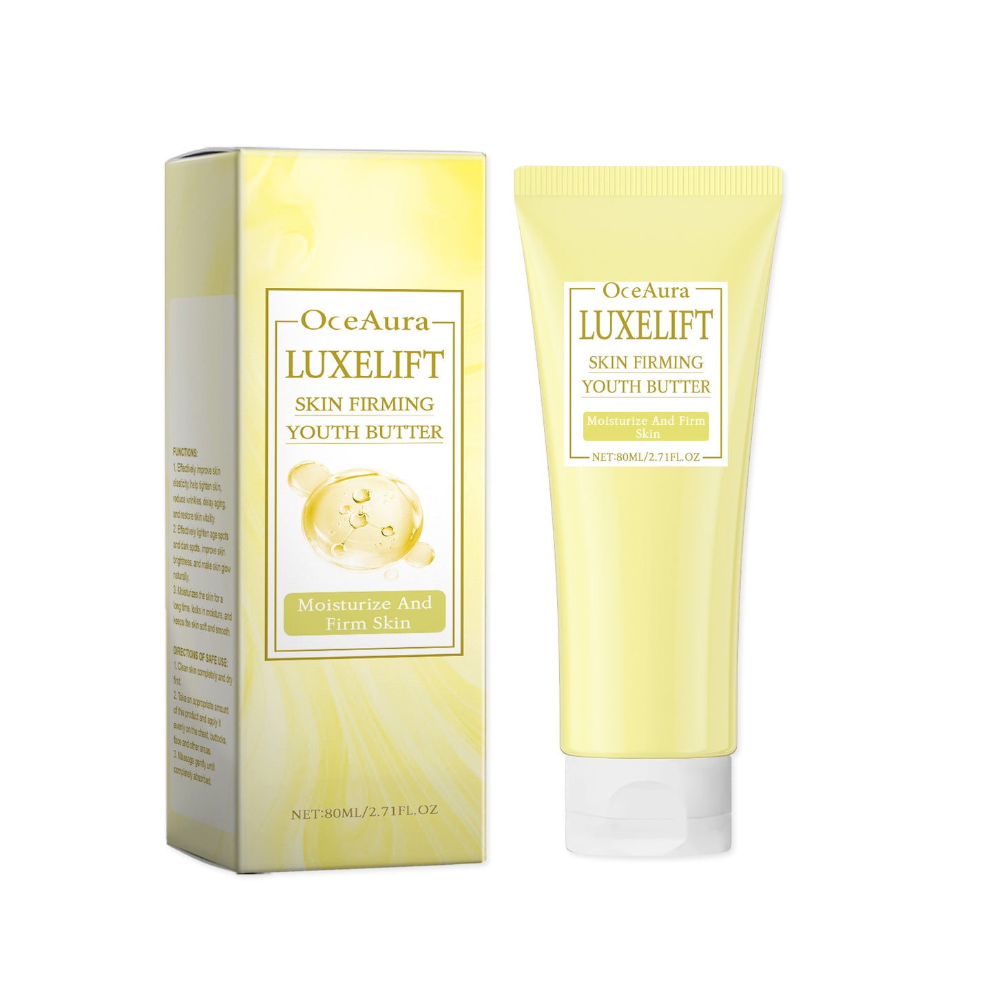 OceAura Niacinamide Firming Body Lotion, Gentle Hydrating Moisturizing Body Skin Firming Massage Lotion