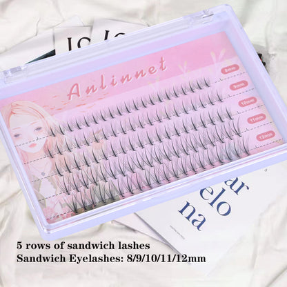 Single Cluster Natural Realistic Hybrid Eyelashes