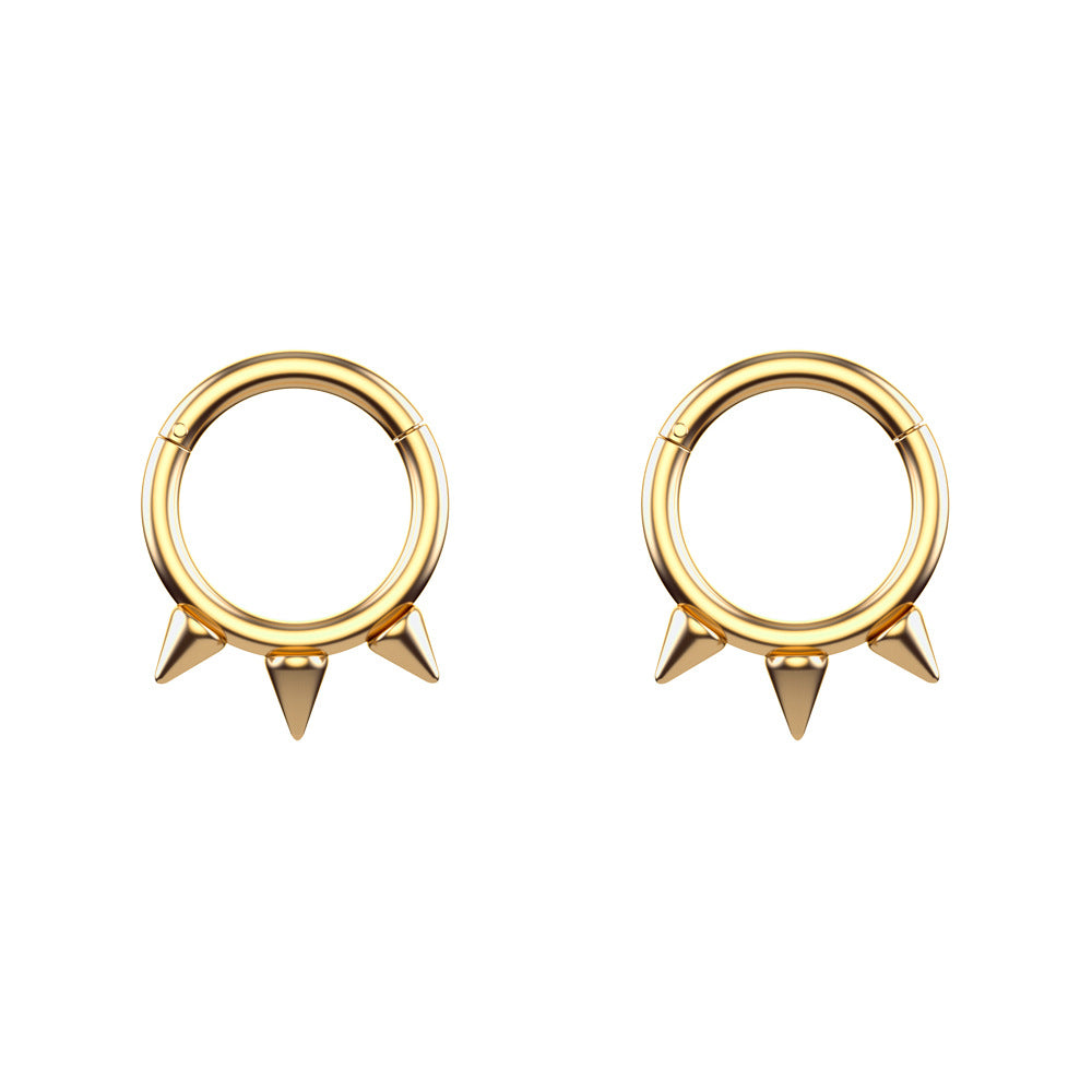 Stainless steel zircon nose ring
