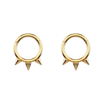 Stainless steel zircon nose ring