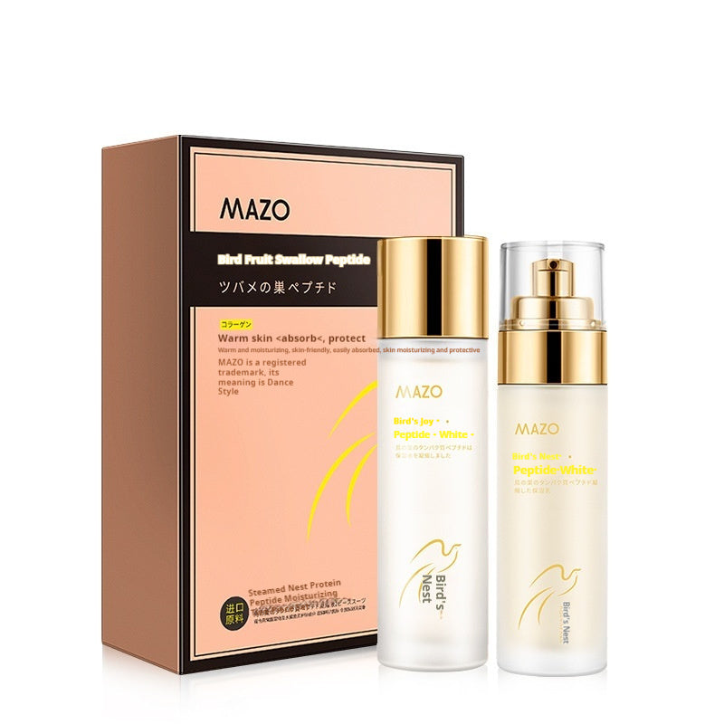 Set Of Bird's Nest Protein Peptide Moisturizing Water And Lotion Set Moisturizing