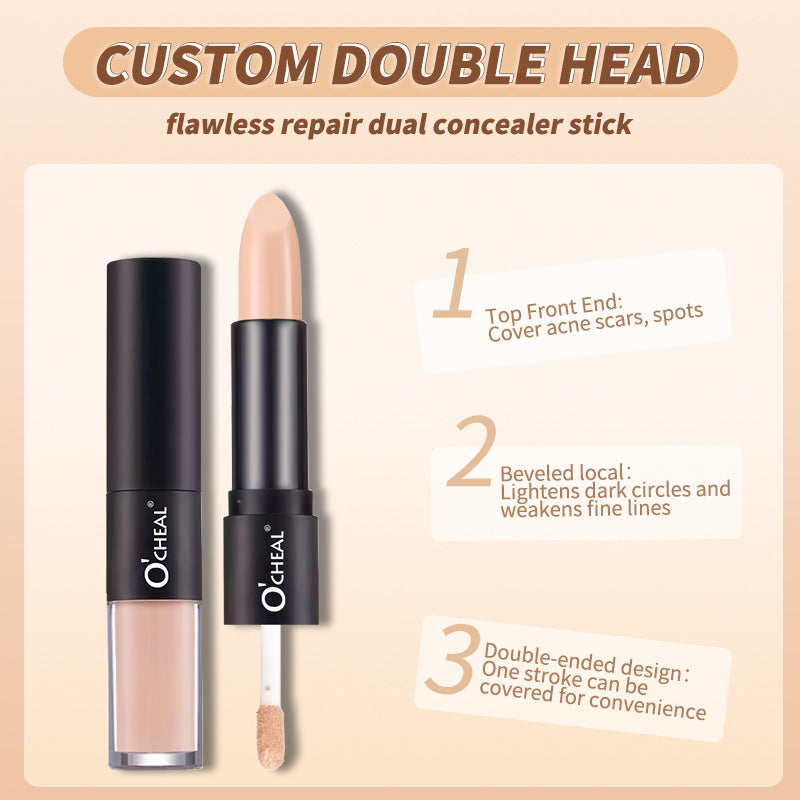 Liquid Concealer Double-headed Contour Stick Three-dimensional Face Brightening
