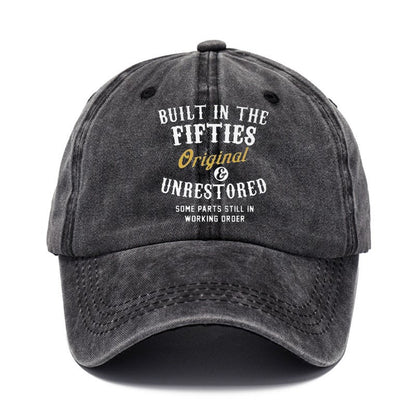 Washed Cotton Printed Distressed Vintage Dad Men's Baseball Cap
