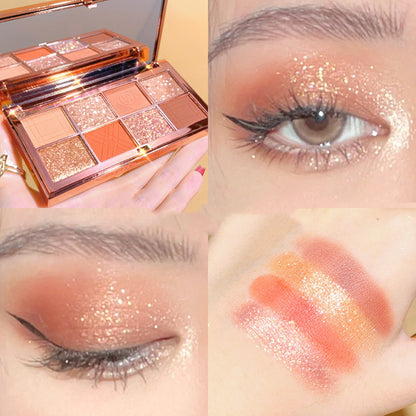 Eyeshadow Palette Eight Colors Rose Matte