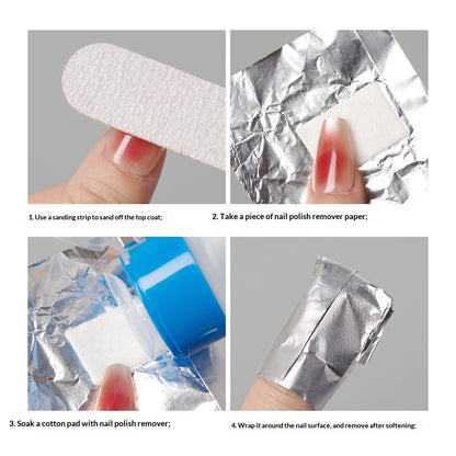 Nail Polish Remover Foil For Removing Gel Or Acrylic Nails