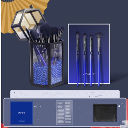 Blue Enchantress 13 Makeup Brush Set Soft Hair Professional Makeup