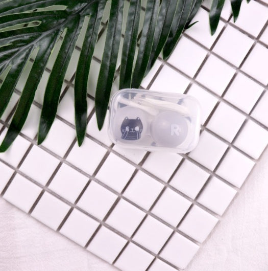 Contact Lens Case Cute Cartoon Portable Simple Storage