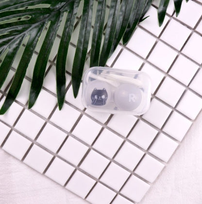 Contact Lens Case Cute Cartoon Portable Simple Storage
