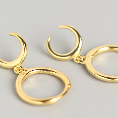 Crescent earrings moon earrings earrings