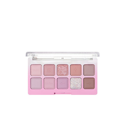 Ten Color Eyeshadow Palette Shimmer Matte Beginner