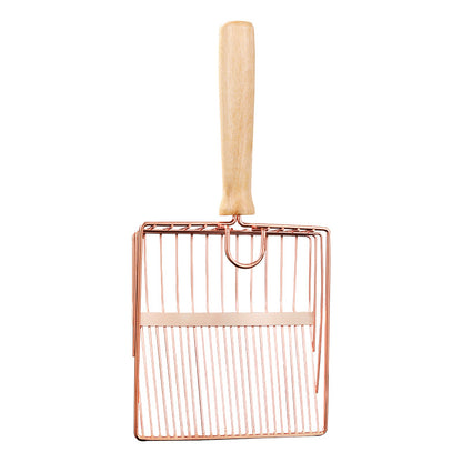 Pet Poops Shovel Comfortable Grip Cat Litter Shovel Cat Surface Supplies Cat Scooper Stainless Increased Litter Steel