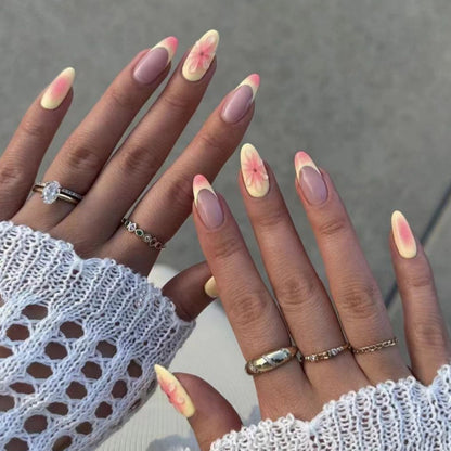 Simple Fake Nails Cartoon 3D Flower Wear Armor Detachable