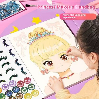Princess Makeup Bag Dress-up Sticker Girl Handmade DIY Children's Makeup Bag Toy