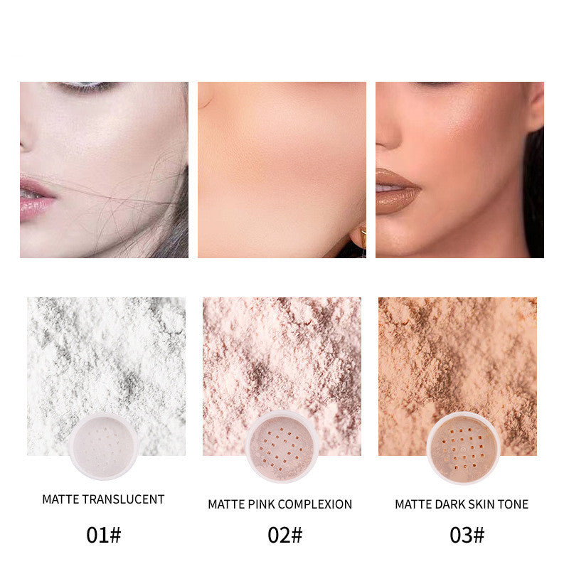 Concealer Loose Powder Fix Matte Waterproof Anti-Sweat