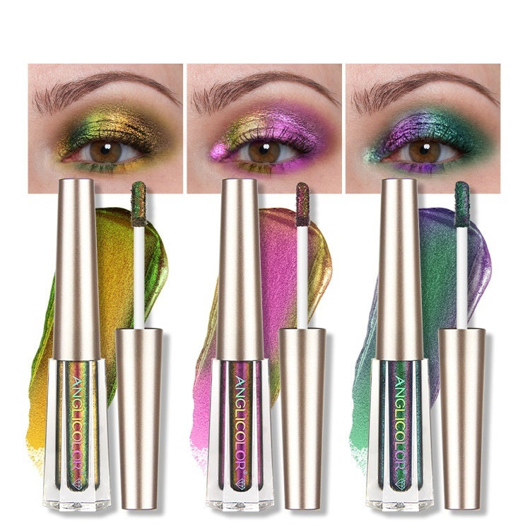 Brightening And Flashing Three Colors Liquid Eye Shadow