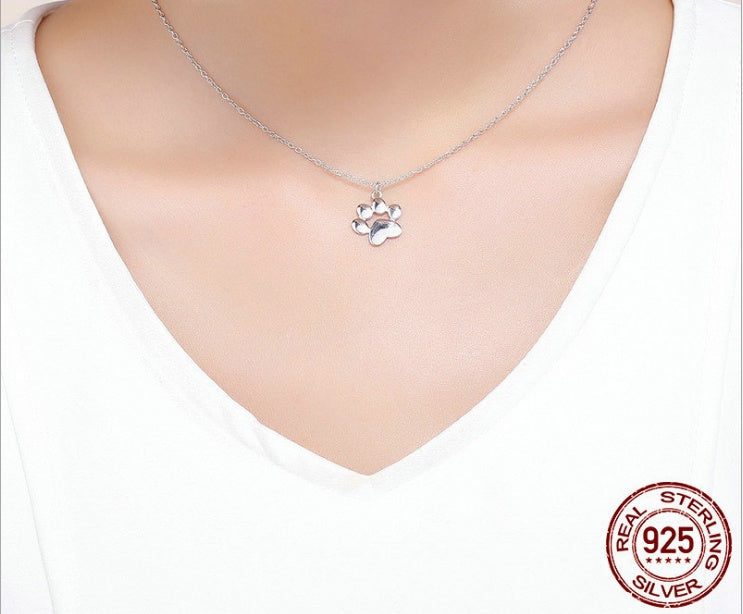 Footprint necklace