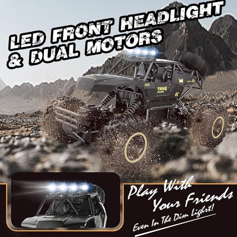 TEMU Can't Sale. UK Rc Car Rock Crawler Rechargeable Off Road Truck 4WD , Metal Shell LED Headlights Remote Control Off Road Car Truck,Logistics Is Randomly Sent By Amazon Logistics,Royal Mail