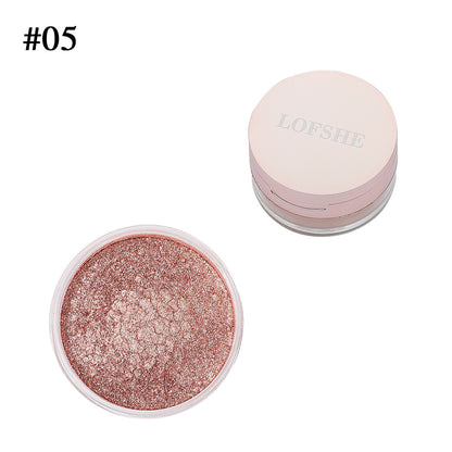 6-color High-gloss Loose Powder Lasting Waterproof