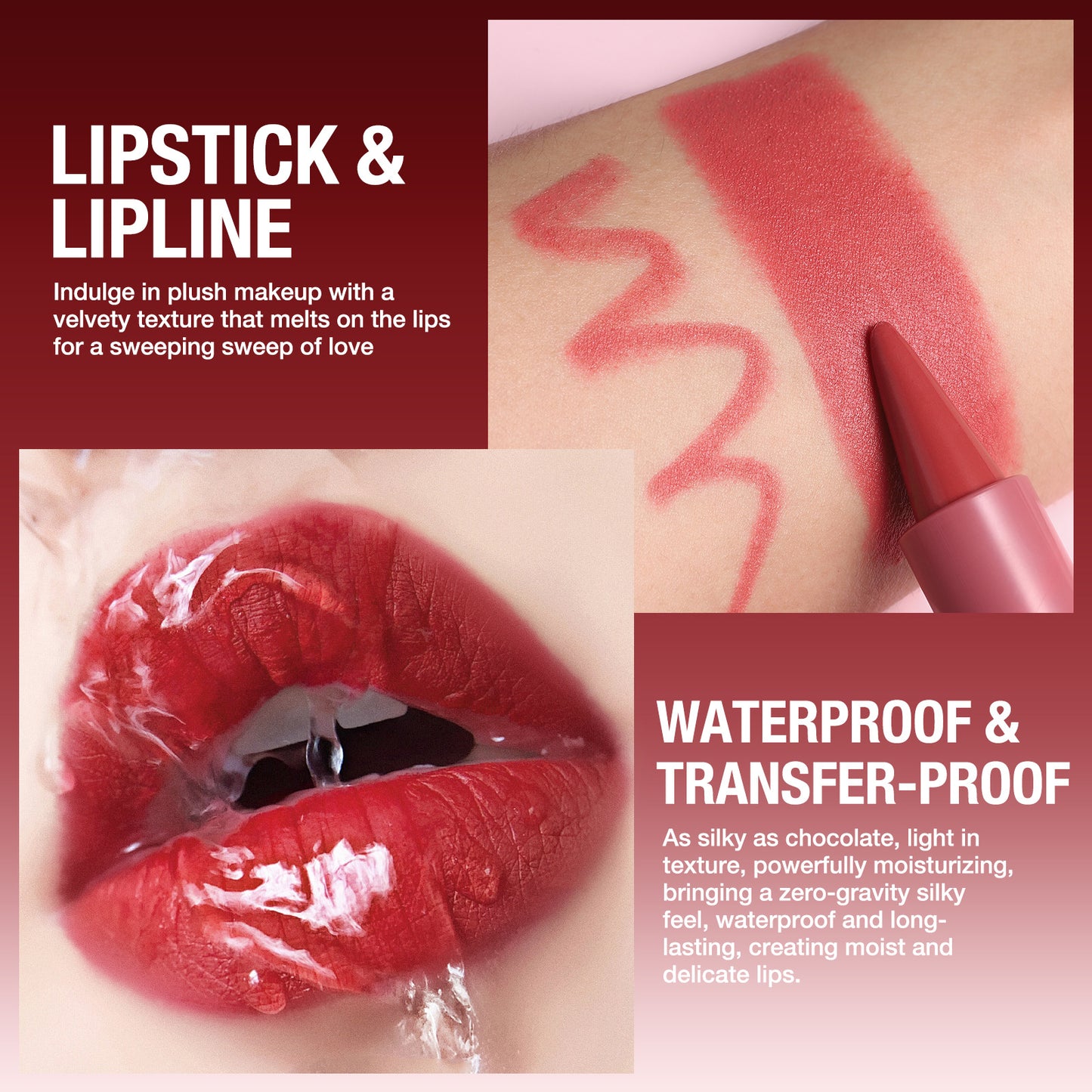 Multifunctional Lip Liner Lipstick Pen Matte
