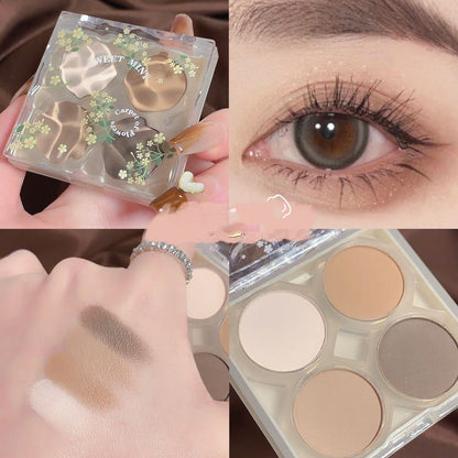 Eyeshadow Palette Flower Eye Shadow Shimmer Matte Earth Color