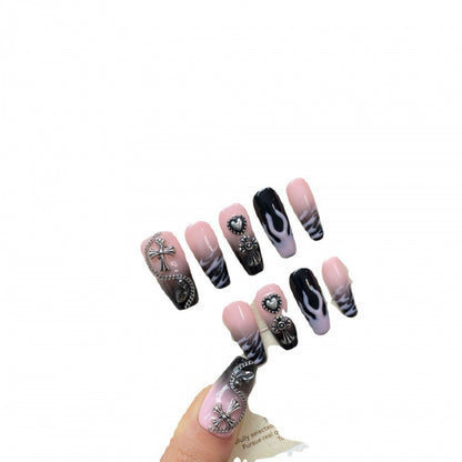 New Stickers Finished Product Fake Nails Long Handmade Manicure