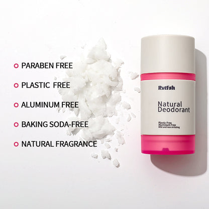 RVTFSH Deodorant ExtraStrength Natural Moisturizes Deodorant For Women& Men Aluminum Free Parabens Free 48H Odor Protection Lavender & Rose 2.65 0z