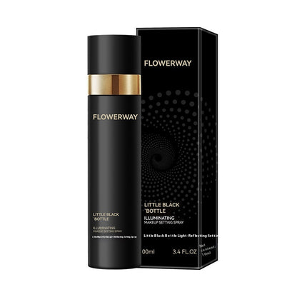 Small Black Bottle Light Sense Makeup Mist Spray Fast Film Forming Long-lasting Finishing