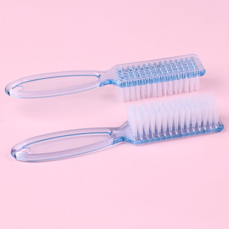 Transparent Long Handle Nail Brush Nail Plastic With Handle Dusting Brush