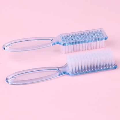 Transparent Long Handle Nail Brush Nail Plastic With Handle Dusting Brush