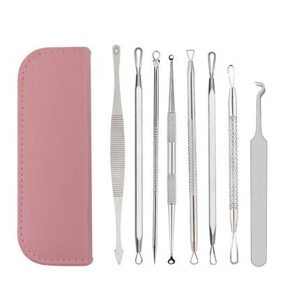 Stainless Steel Acne Needle 8-piece Set Squeeze Needle Beauty Salon Tools