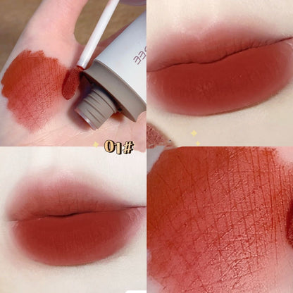 Bunny Lip Glaze Set Matte Finish Velvet Lip Mud White And Does Not Fade No Stain On Cup Lipstick