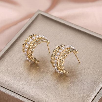 Temperament Earrings Retro European And American Earrings Irregular Earrings