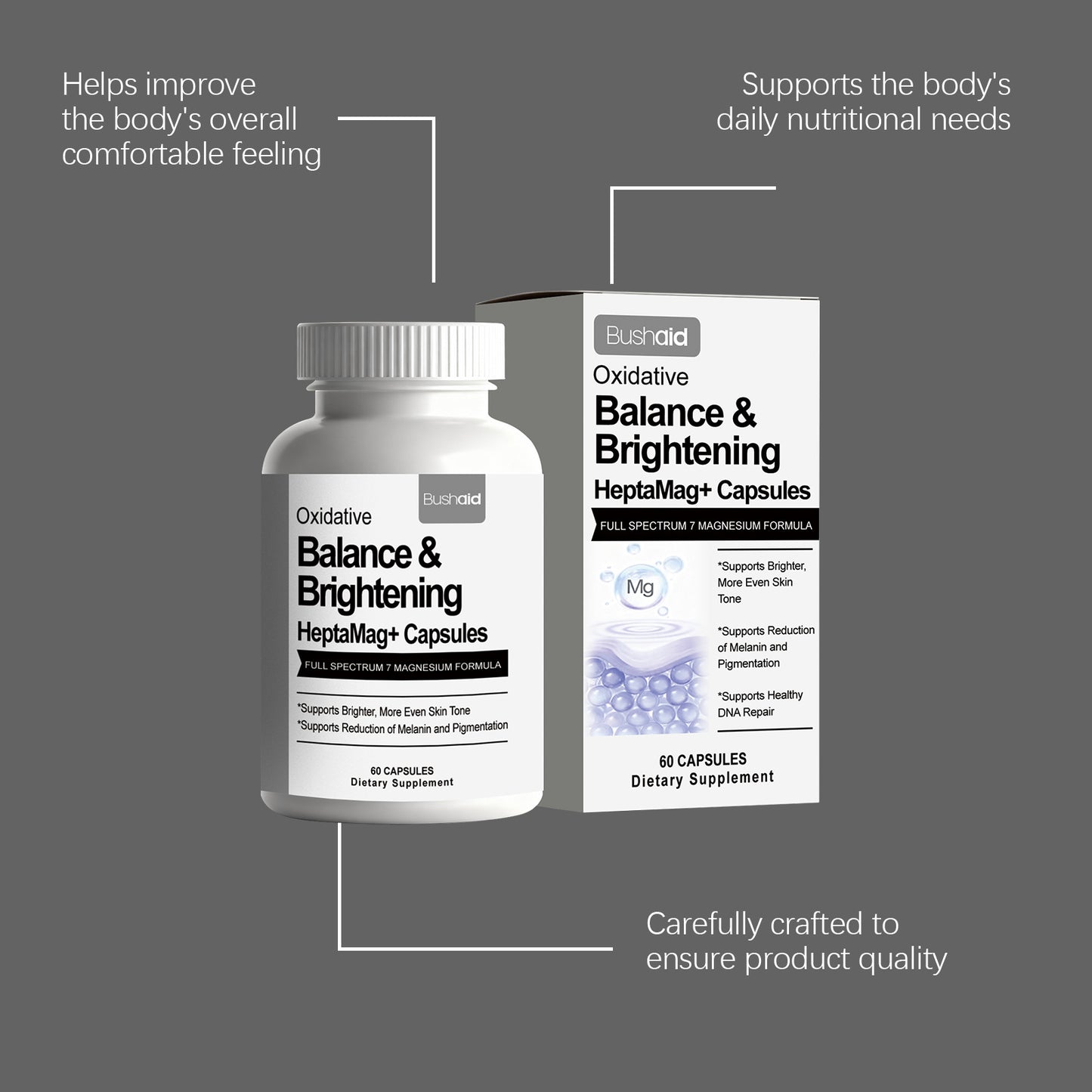 Bright White Seven-Layer Magnesium Capsules