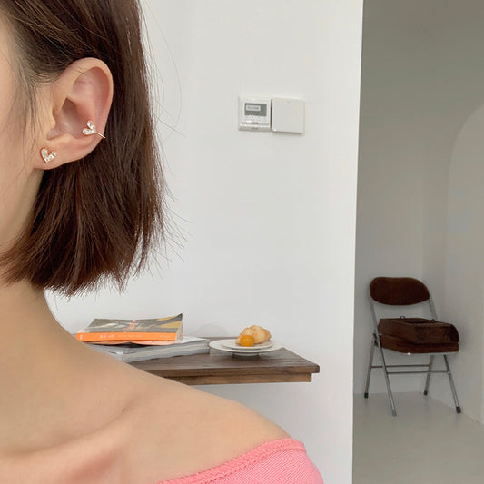 Love Earrings Ear Bone Ear Clip Exquisite Female Simple Temperament