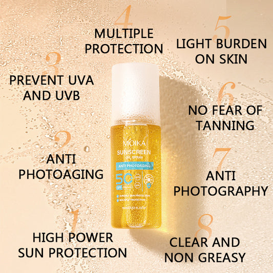 50 Times Sunscreen Spray In English