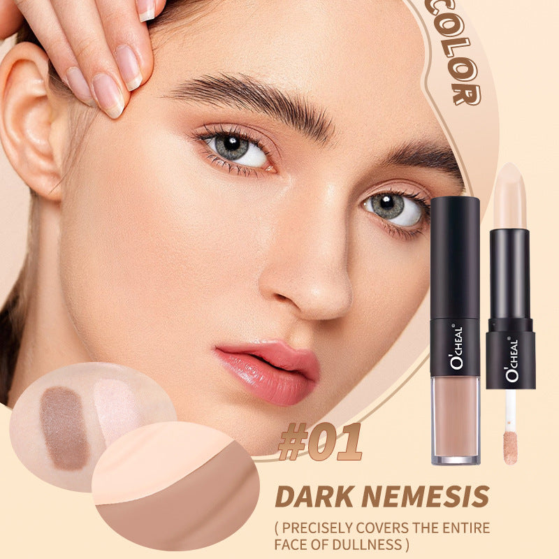 Liquid Concealer Double-headed Contour Stick Three-dimensional Face Brightening