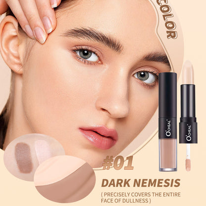 Liquid Concealer Double-headed Contour Stick Three-dimensional Face Brightening