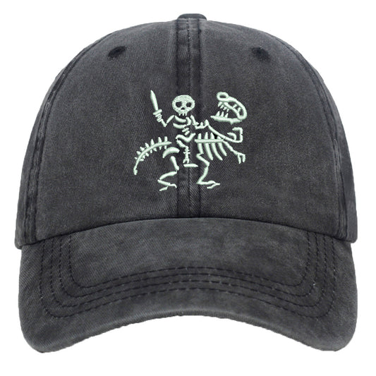 Men's Versatile Knight Dinosaur Embroidered Baseball Cap